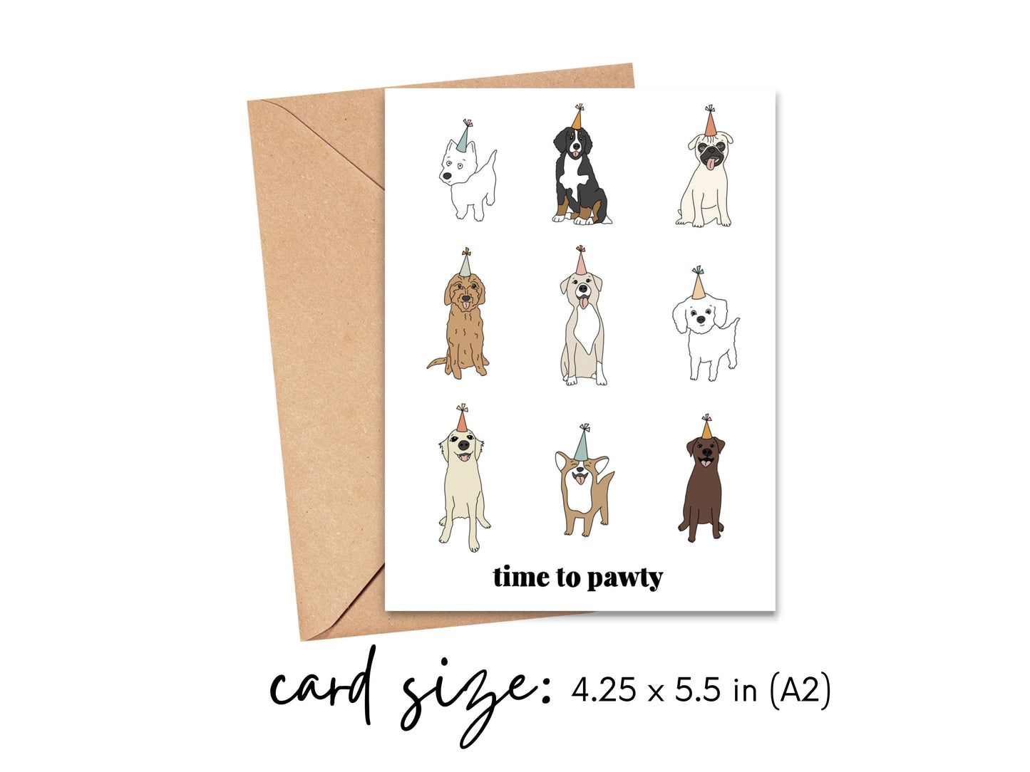 Time to Pawty Card Simply Happy Cards
