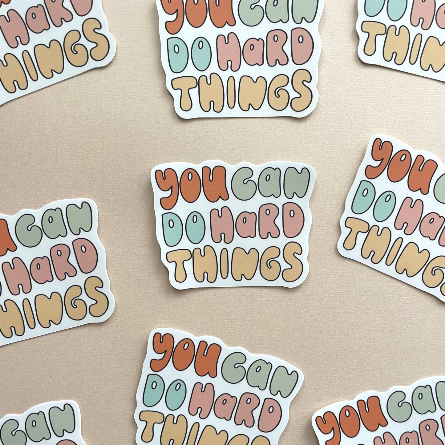 You Can Do Hard Things Sticker (3x2.5 in) Simply Happy Cards